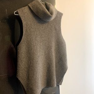 Aritzia Sleeveless Turtleneck Sweater